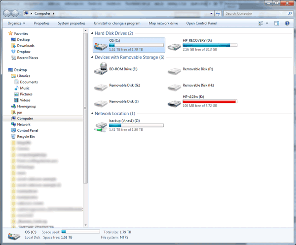 Picture 1: In Windows Explorer, right click on the drive you want and select "Properties"