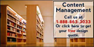 Call 1-888-863-3033 for more information about our Content Management System Design Package.