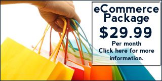 Call (850) 212-8047 for more information about our eCommerce Hosting Package.